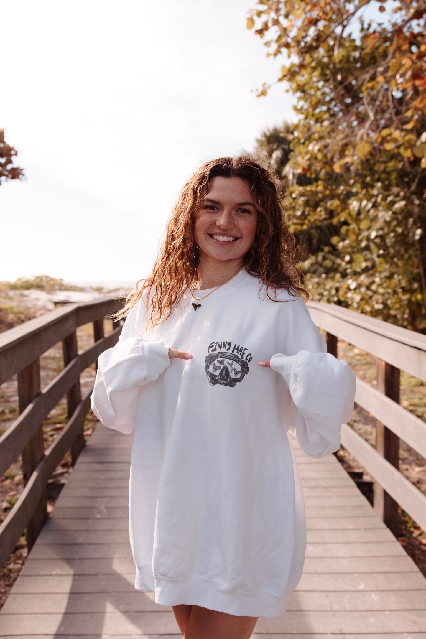 Finnymae co. X Gulf Coast Girls Crewneck